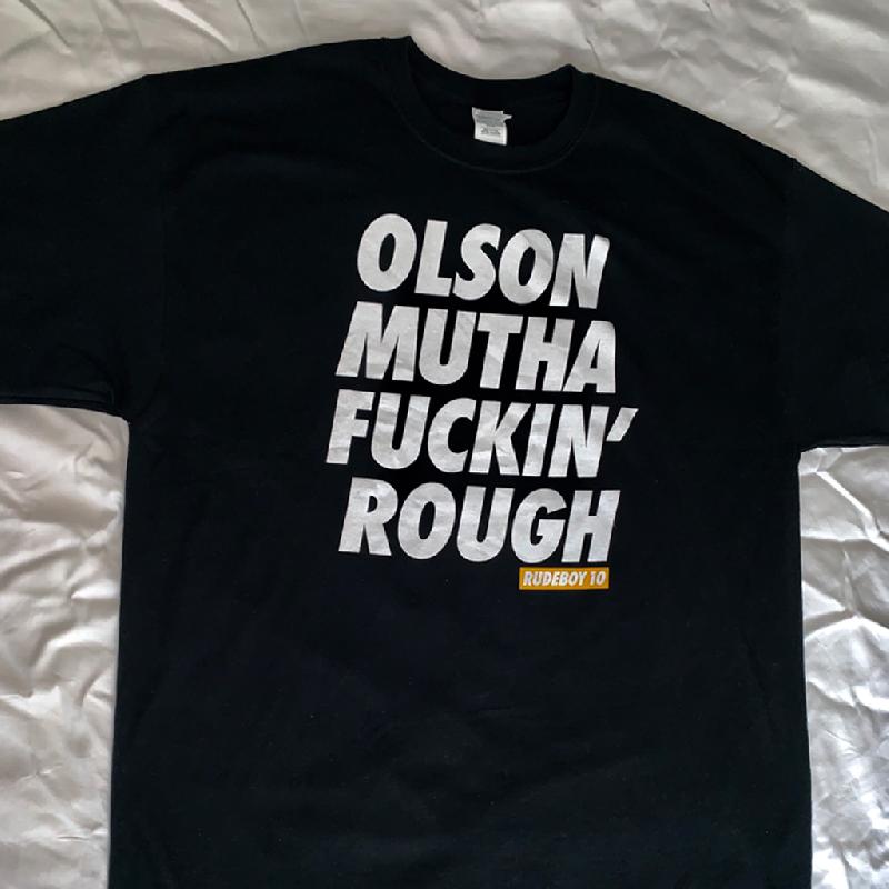 Olson Rudeboy Orange T-Shirt, Black